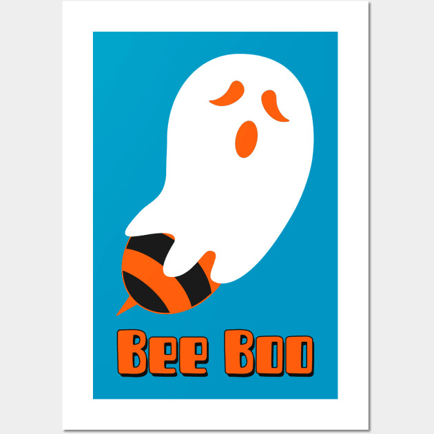 Bee Boo, Funny Spooky Ghost, Halloween shirt, Halloween Shirt Idea, Halloween Shirt Designs, Halloween Boo Shirt Wall Art by BaronBoutiquesStore